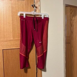 Pink Nike Dri-Fit Pants - Small
